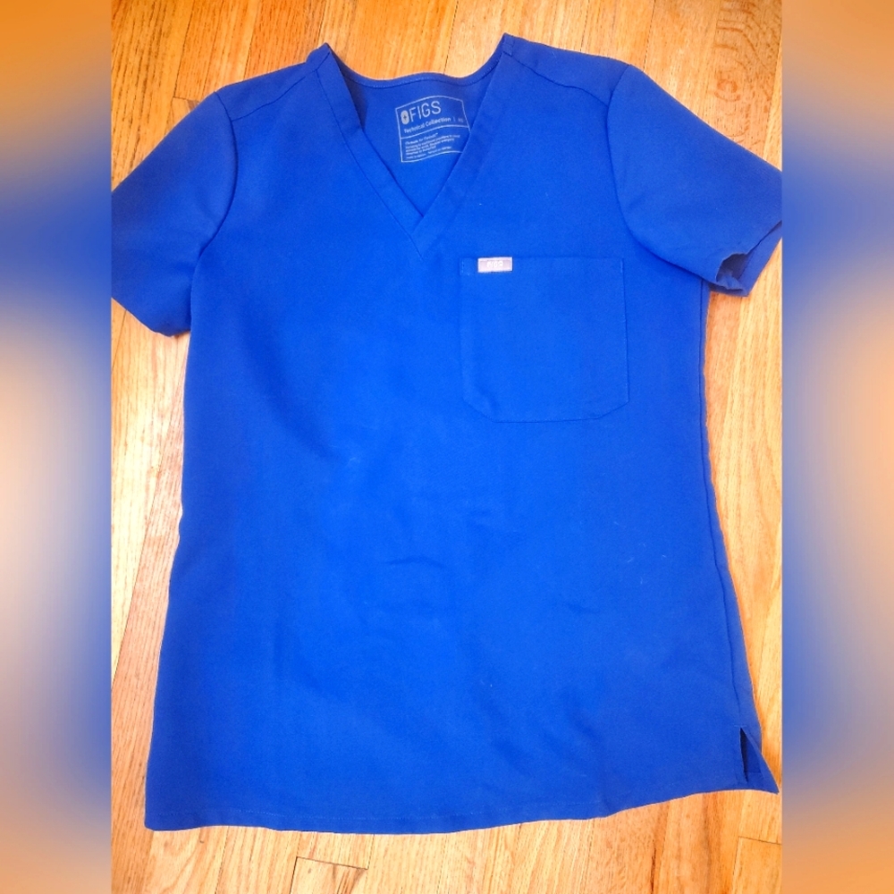 Figs Scrub Set Winning Blue Xs Top/ SP Jogger